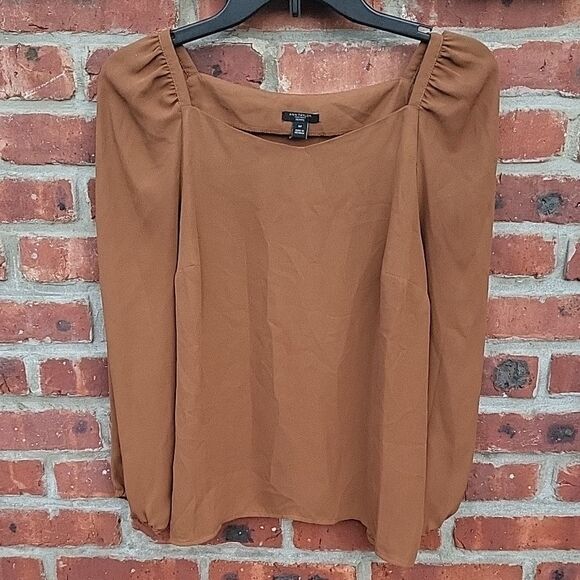 Ann Taylor Tops - Ann Taylor Brown Women's Blouse
